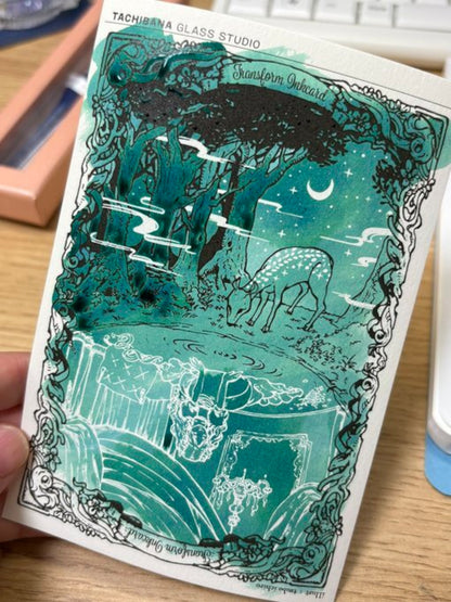 Tachibana Glass Studio x Tono & Lims - Ink - Morning Dew