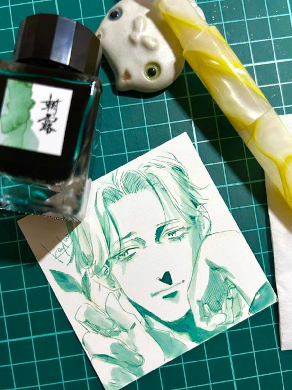 Tachibana Glass Studio x Tono & Lims - Ink - Morning Dew