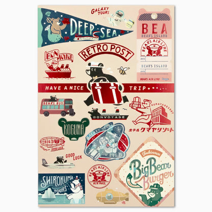 ob1toy x Rokkaku Postcard - Bear's