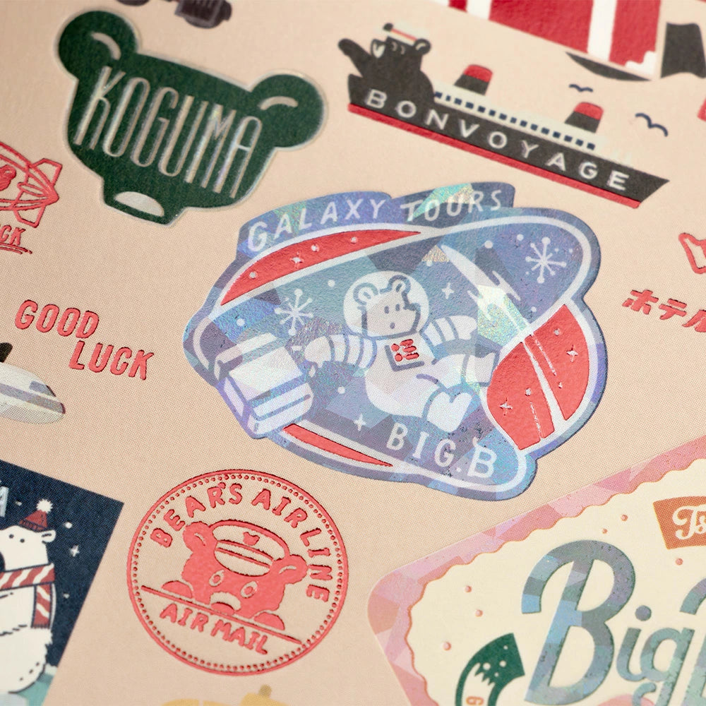 ob1toy x Rokkaku Postcard - Bear's
