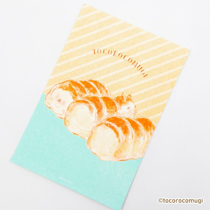 Furukawashiko x Tocorocomugi - Retro Printed Postcard - Bread