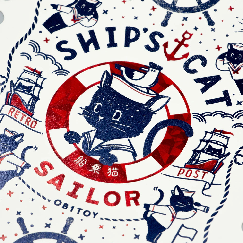 ob1toy x Rokkaku Postcard - Stamp-Type - Ship's Cat