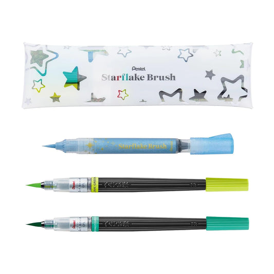 Pentel Starflake Brush Pens - Art Brush Set 1