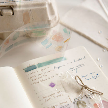 MU Kiss-Cut PET Roll Tape - Live Your Life In Color