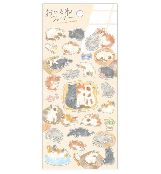 Mind Wave Sticker Sheet - Nekoyama-san Family