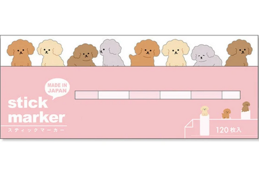 Mind Wave Sticky Marker Notes - Poodle