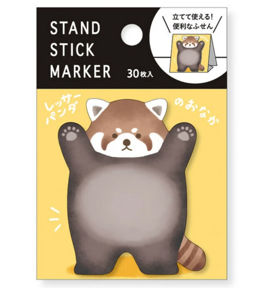Mind Wave Stand Sticky Notes - Red Panda Tummy