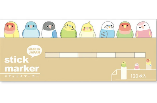 Mind Wave Sticky Marker Notes - Parakeet