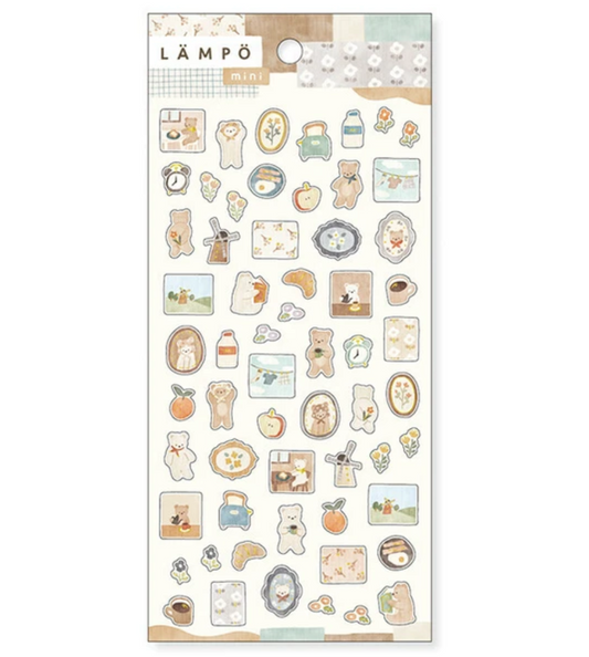 Mind Wave Lampo Mini Sticker Sheet - Bear and Morning