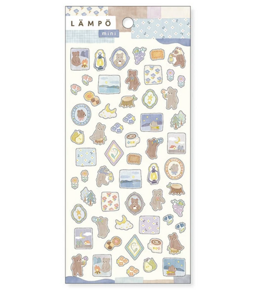 Mind Wave Lampo Mini Sticker Sheet - Bear and Starry Sky