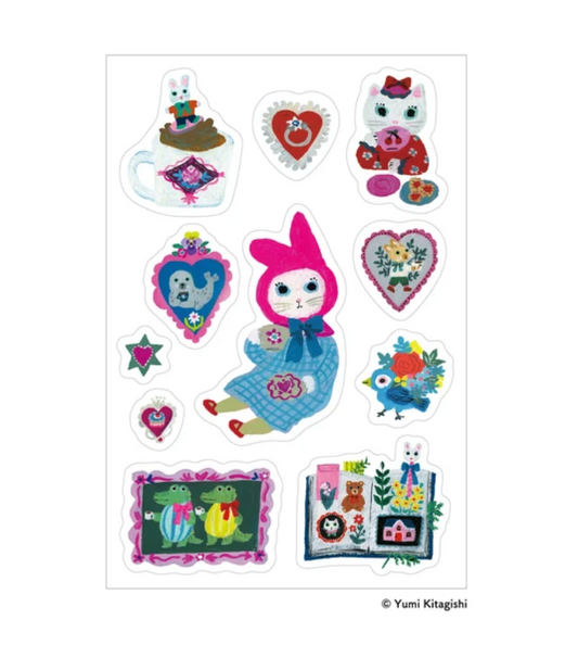 Sanby x Yumi Kitagishi Multi Sticker Sheet - Tea Time