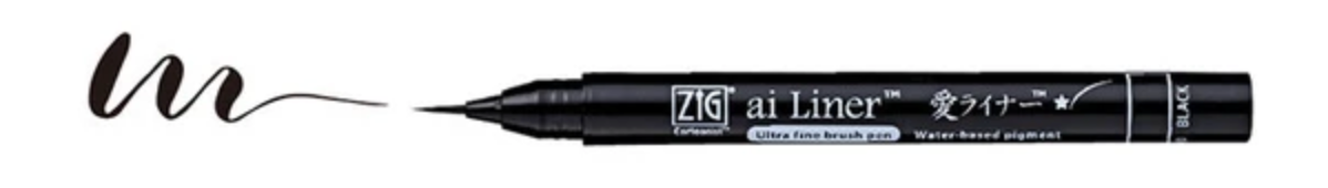 Kuretake - ZIG ai Liner Brush Pen - Ultra Fine