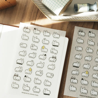 Yohand Studio - Print-On Sticker Sheet - Many Dog Clouds