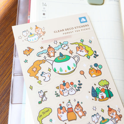 Mt. Fo’rest x Thousand Skies - Sticker Sheet: Forest Tea Picnic