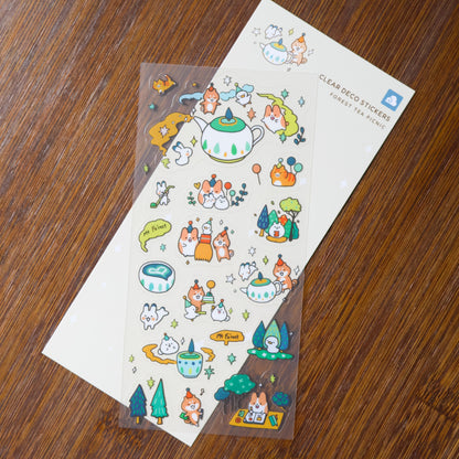 Mt. Fo’rest x Thousand Skies - Sticker Sheet: Forest Tea Picnic