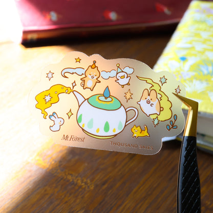Mt. Fo’rest x Thousand Skies - Vinyl Sticker: The Forest Teapot