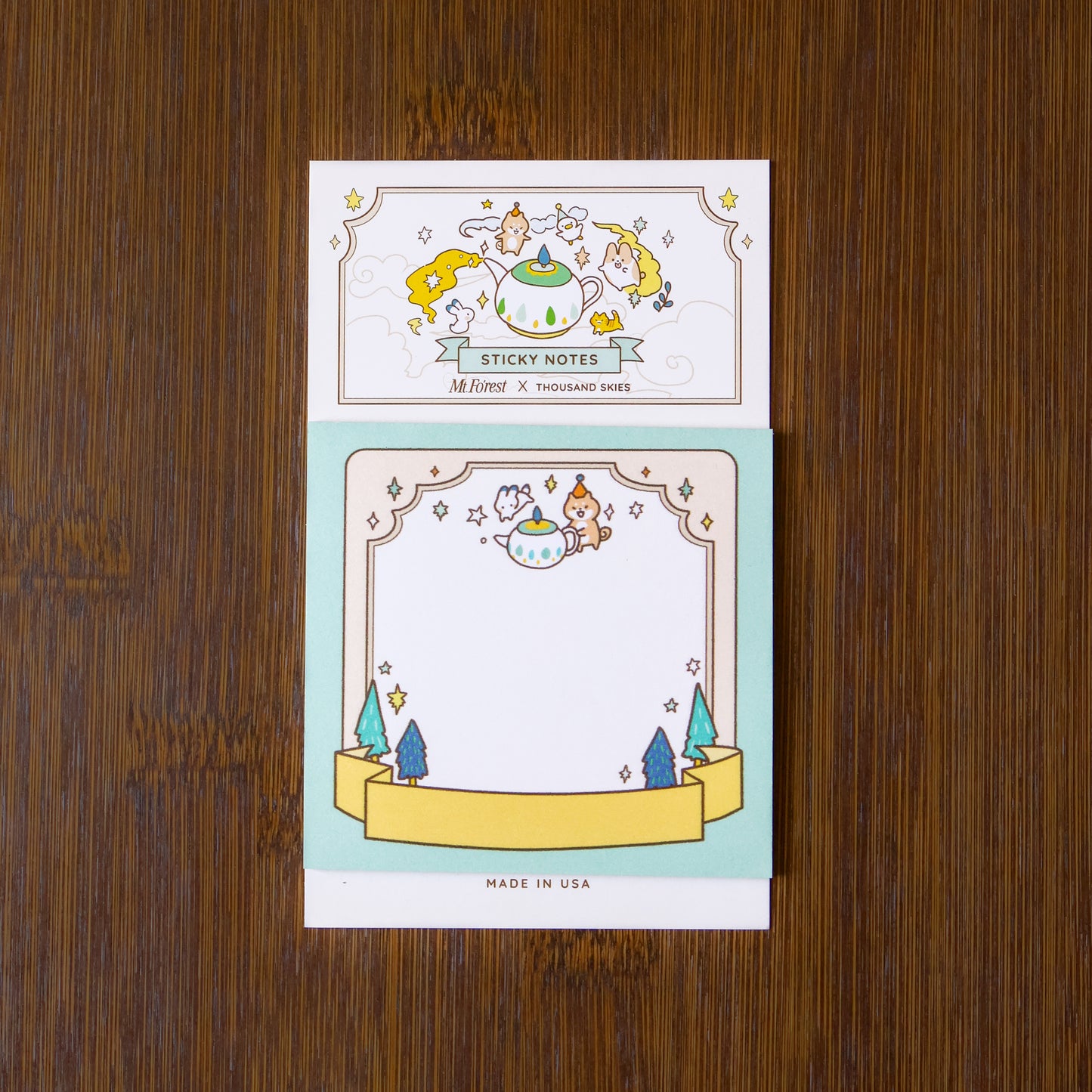 Mt. Fo’rest x Thousand Skies - Sticky Notes: Forest Tea Picnic