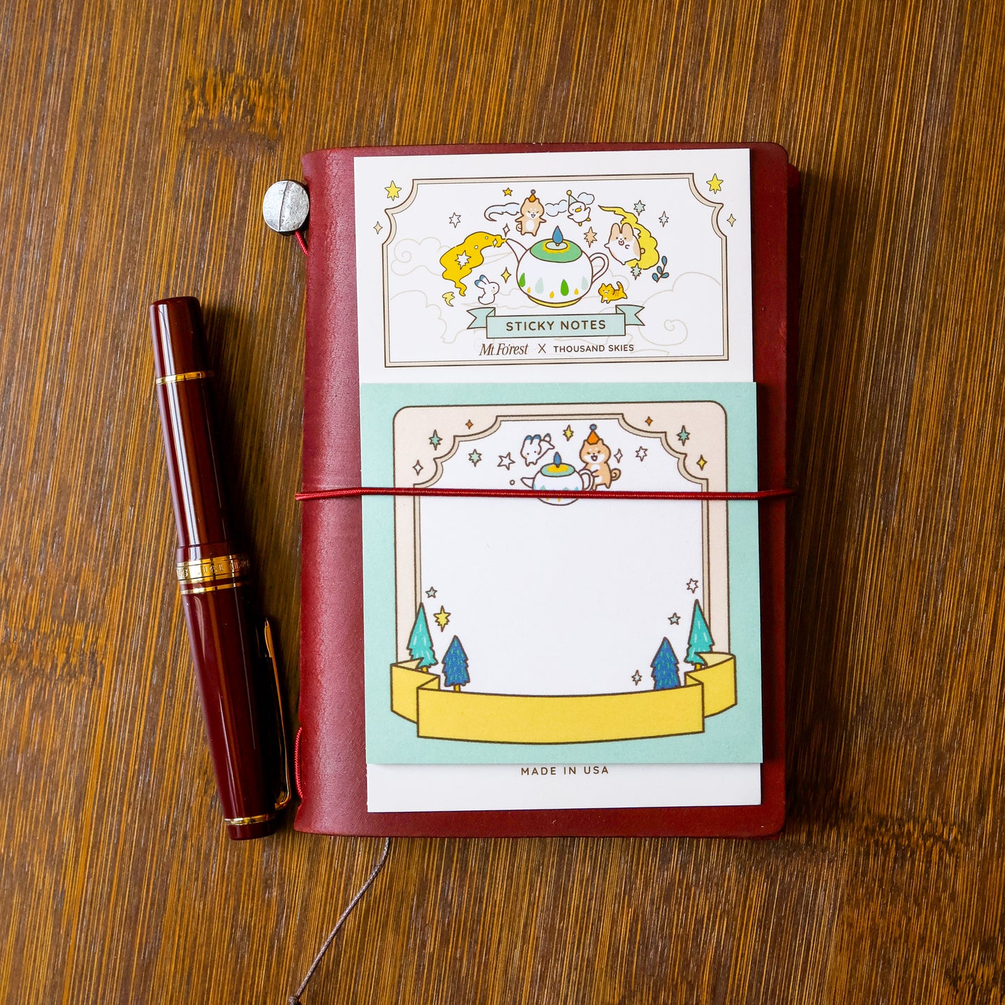 Mt. Fo’rest x Thousand Skies - Sticky Notes: Forest Tea Picnic