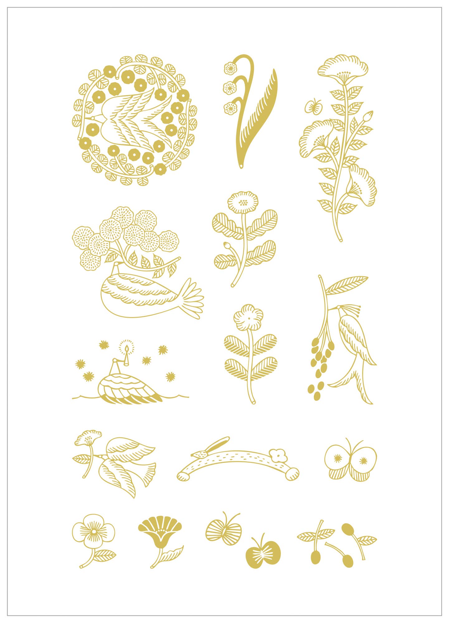 KITTA Washi Tape - Gold Foil - Brightness