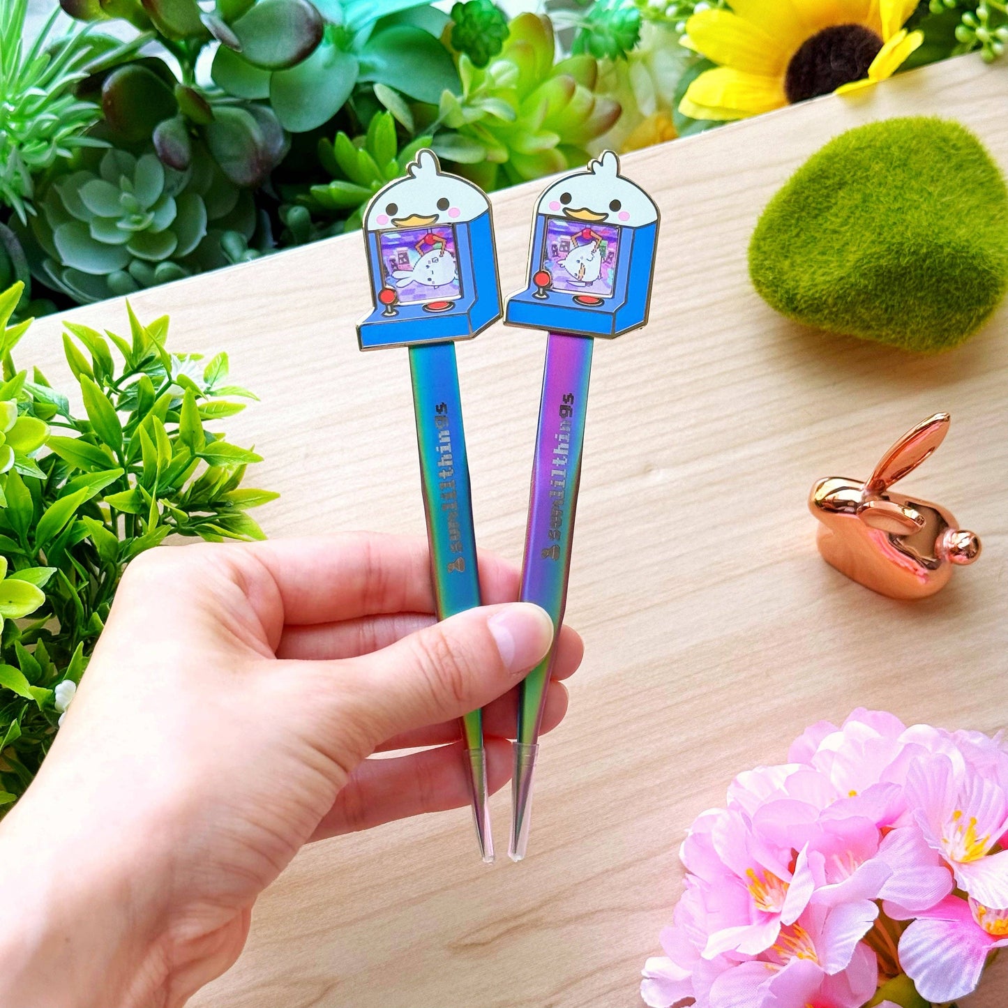 SumLilThings - Enamel Sticker Tweezer - Lil' Arcade Time (Fine Point)