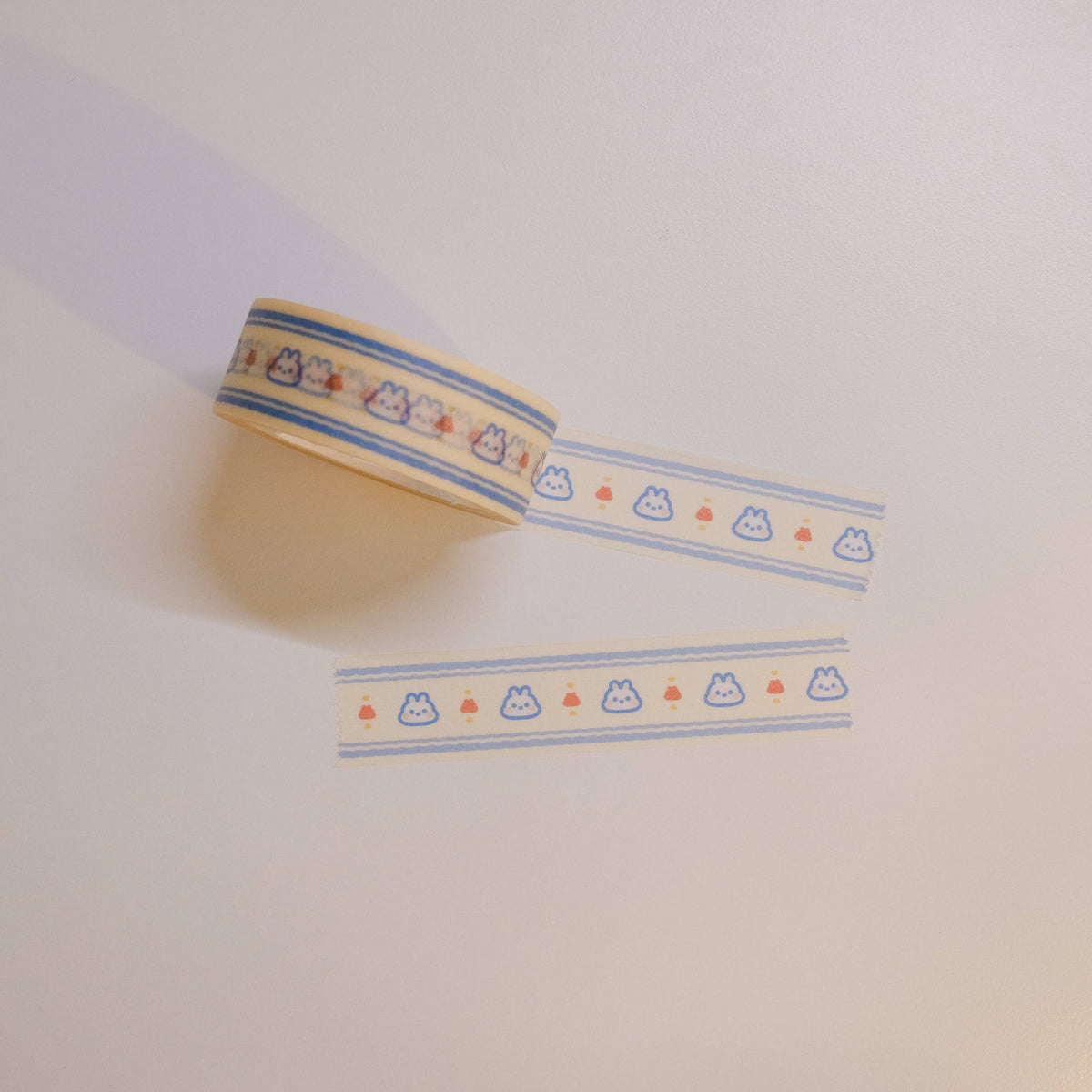 2jingis2jing - Vintage Bunnie Washi Tape - Bunny Strip - Blue