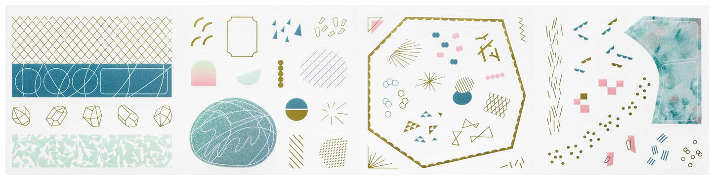 King Jim Coffret Roll Stickers - Peacock Green