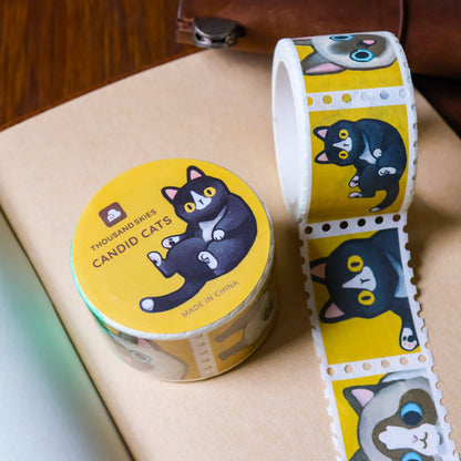 Thousand Skies - Stamp Washi Tape - Candid Cats