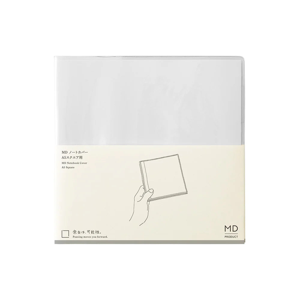 MD Notebook Cover - A5, Square Clear