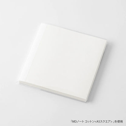 MD Notebook Cover - A5, Square Clear