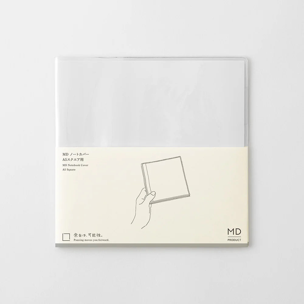 MD Notebook Cover - A5, Square Clear