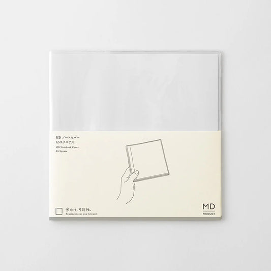 MD Notebook Cover - A5, Square Clear