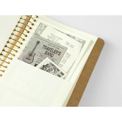 TRC A6 Slim Spiral Ring Notebook - Paper Pocket
