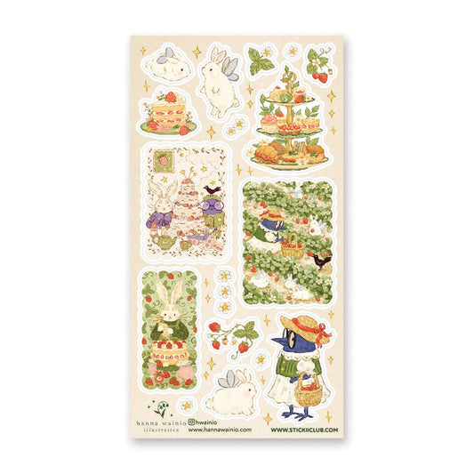 STICKII - Sticker Sheet - Strawberry Fields Friends