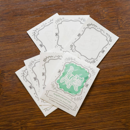 Thousand Skies - Ink Cards - Neighborhood Cats