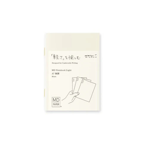 MD Notebook Light - A7, Blank (Set of 3)