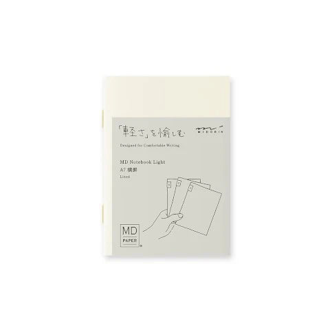 MD Notebook Light - A7, Lined (Set of 3)