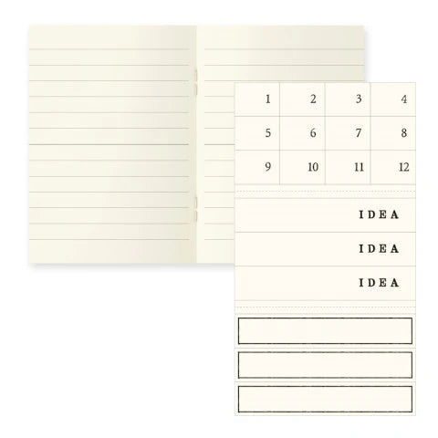 MD Notebook Light - A7, Lined (Set of 3)