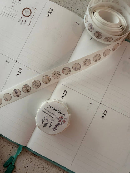 dana ate oatmeal! - Pressed Flowers Kiss Cut Washi Tape