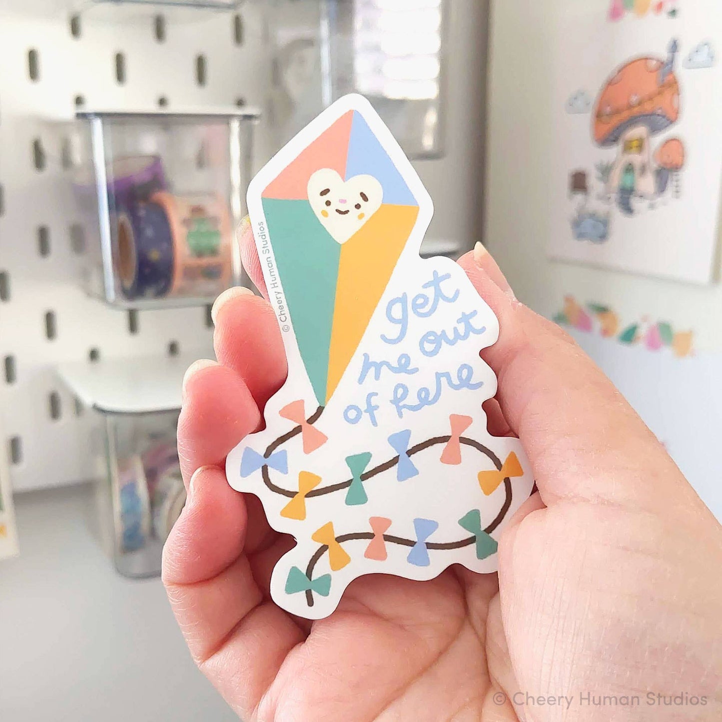 Cheery Human Studios - "Get Me Out of Here" Vinyl Sticker