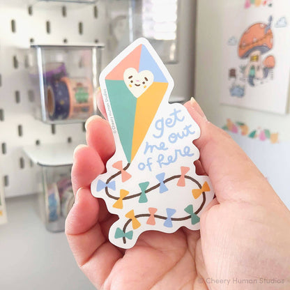 Cheery Human Studios - "Get Me Out of Here" Vinyl Sticker