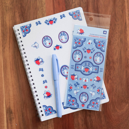 Thousand Skies - Clear Sticker Sheet - Strawberry Medley