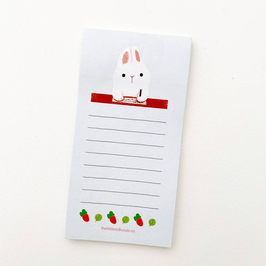 The Little Red House - Sticky Note - Bunny Lined