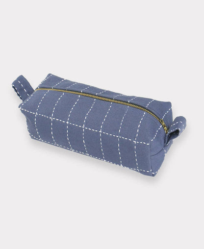 Anchal - Small Grid-Stitch Toiletry Bag