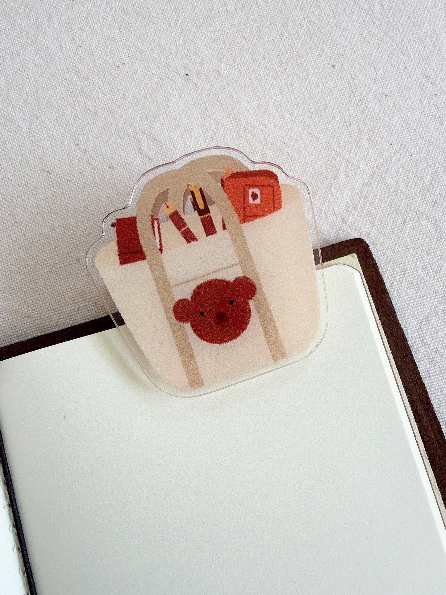 Bloom Paper Studio - Acrylic Clip - Choco's Planner Bag