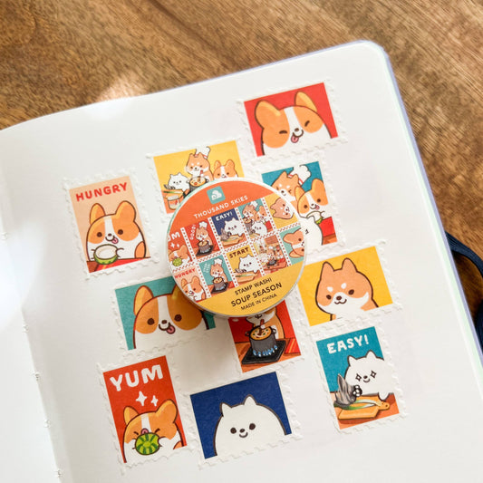 Thousand Skies - Stamp Washi Tape - Soup Season