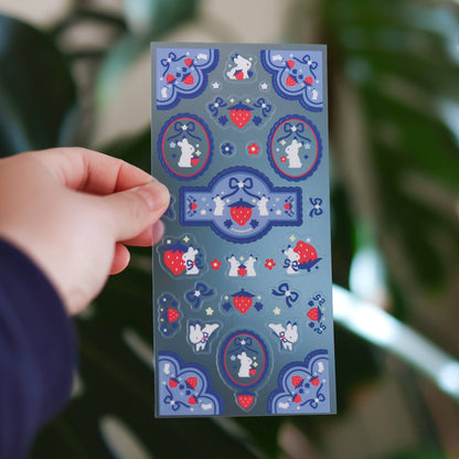 Thousand Skies - Clear Sticker Sheet - Strawberry Medley