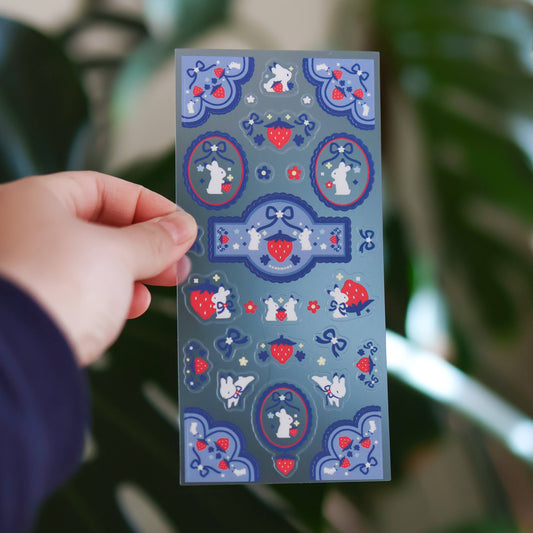Thousand Skies - Clear Sticker Sheet - Strawberry Medley