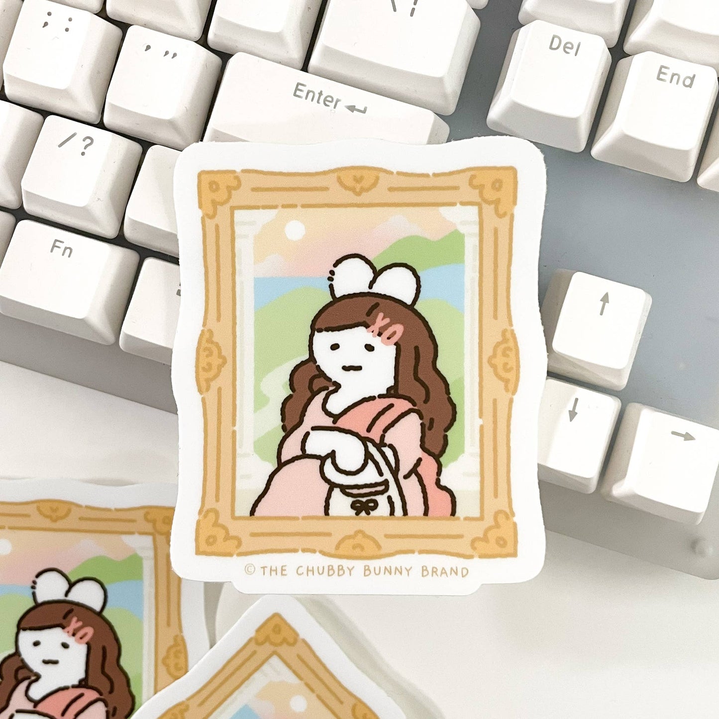 The Chubby Bunny Brand - The Mona Lisa Vinyl Sticker