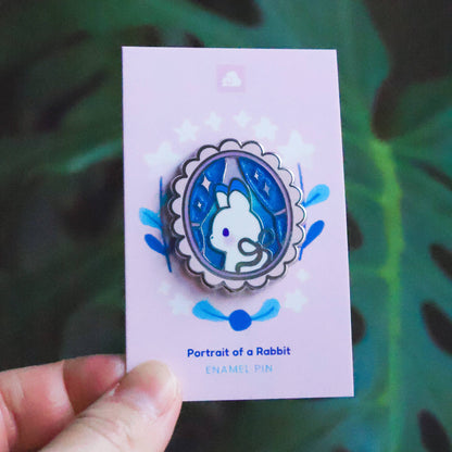 Thousand Skies - Enamel Pin - Portrait of a Rabbit