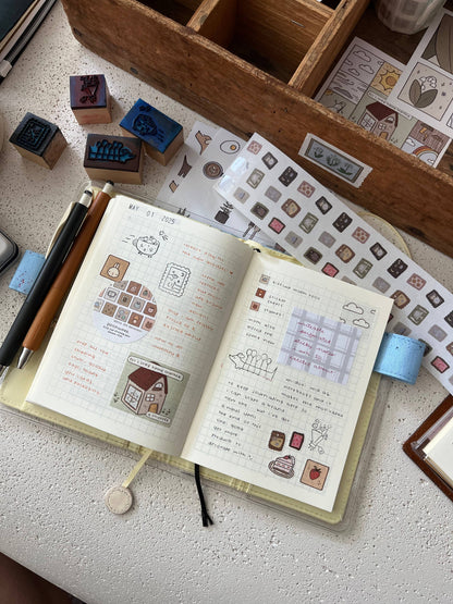 dana ate oatmeal! - Tea in the Sky Sticker Sheet